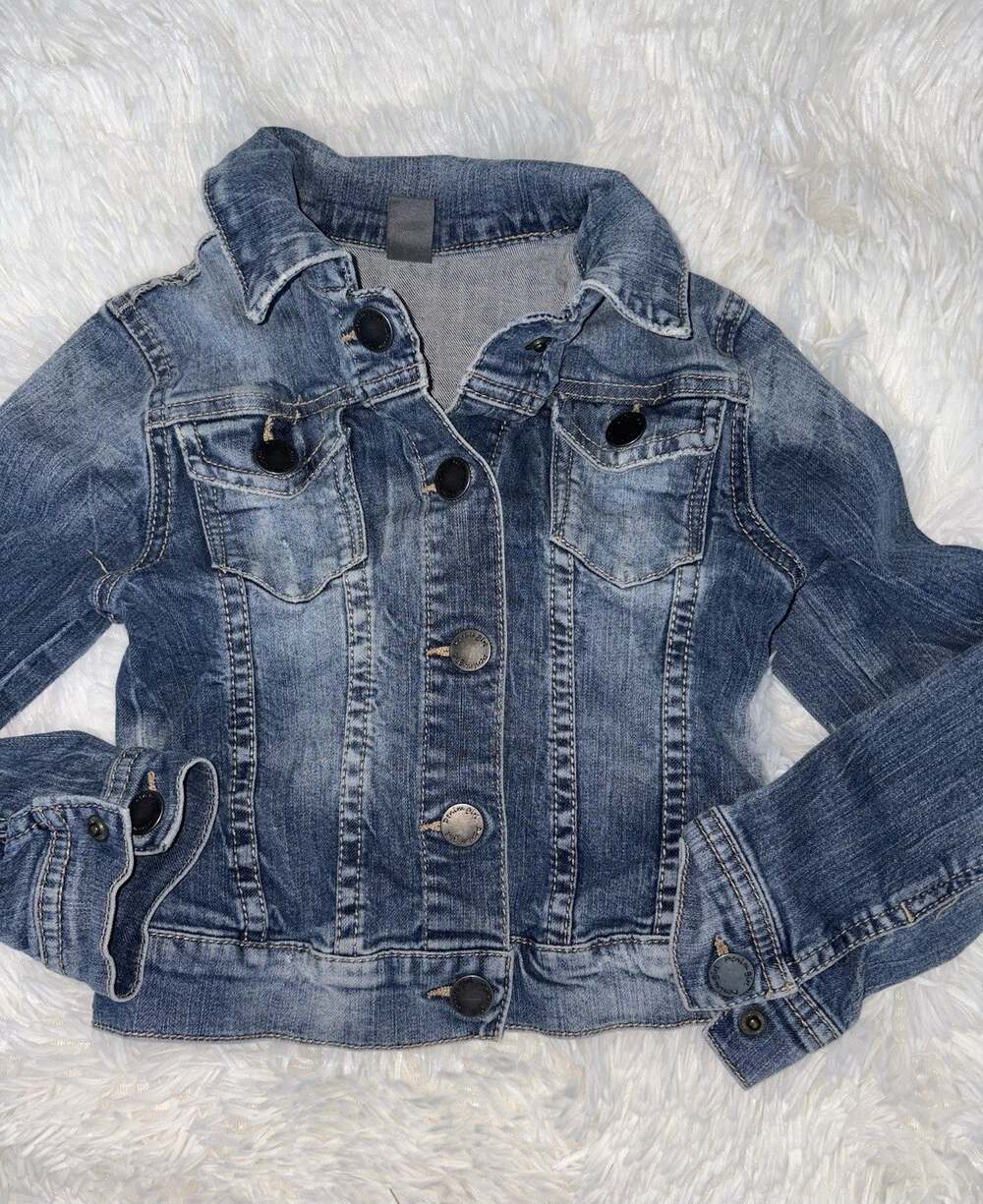 Zara Kids Girls 4-5 Classic Jean Jacket. Soft, Comf, Grt. Quality